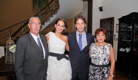  Felipe Enríquez, Gloria Leal, Daniel Enríquez y María Eugenia Díaz del Castillo.