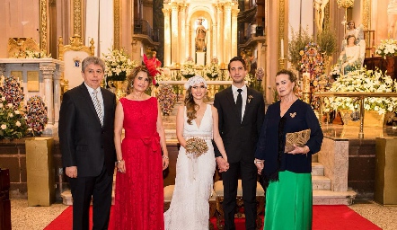  Virgilio Garza, Isa Cabrera de Garza, Isa Garza Cabrera, Jorge Meade Díaz de León y María Luisa Díaz de León.