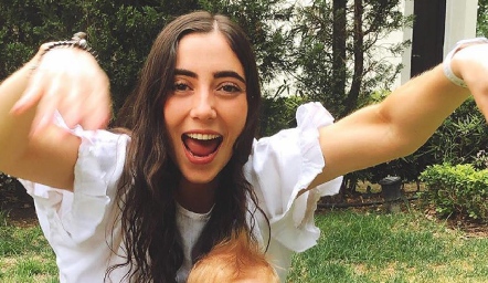 Isabella Zollino con su sobrino Daniel.