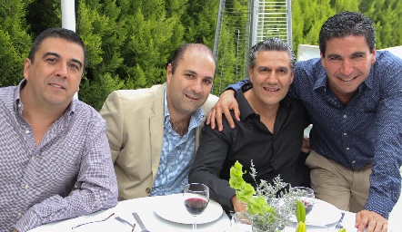  Gerardo Galván, Lalo Nieto, Juan Manuel Piñero y Martín de la Rosa.