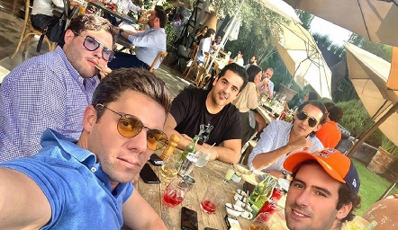  Jorge Stahl, Joe Lorca, Francisco Alonso, Mau Sánchez y Jürgen Heinze.