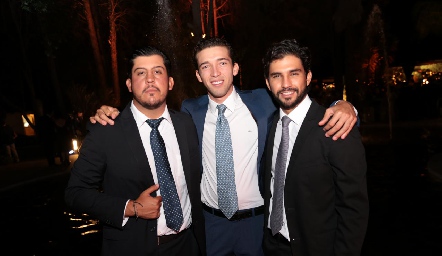  Toro Gómez, Johan Werge y José Luis Leiva.