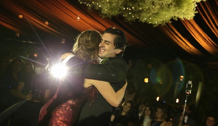  Patricia Gaviño con su hijo Guillermo.