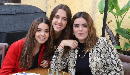  Luisa Rocha, Moni Michel y Carlota de la Garza.