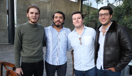  Andrés Bárcena, Ricardo Sandoval, Manu Gómez y Enrique Vega.