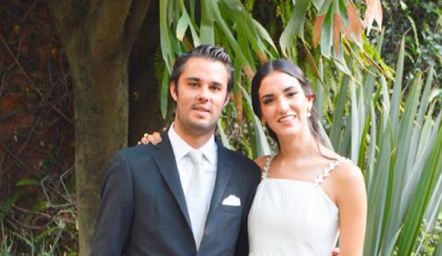  Gabriel Obregón y Paulina Torres Ramírez se casaron por el Civil.
