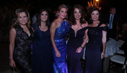  Ana Lilia Von Der Meden, Sabrina Gaviño, Isabel Carrillo, Lorena Herrera y Martha Carrillo.