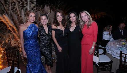  Isabel Carrillo, Ana Lilia Von Der Meden, Lorena Herrera, Aida Palau y Lupita Pereda.