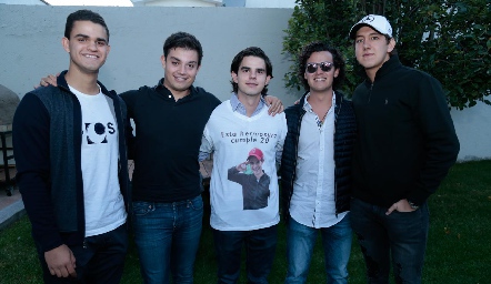  Aldo Pizzuto, Rafael Abud, Gustavo Medina, José Antonio López y Daniel Villarreal.