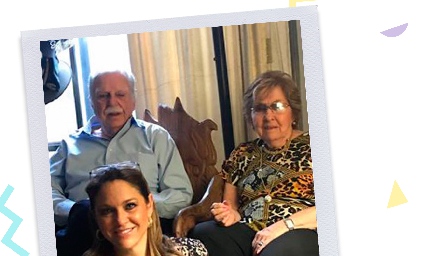  José Santos con su esposa y su hija Ale.