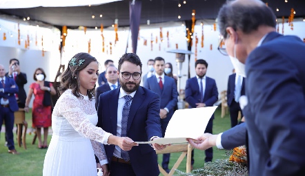 Ximena Gómez y Salvador Foyo ya son esposos.