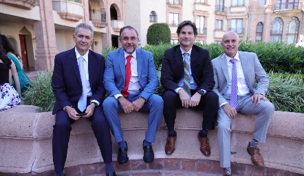  Manuel Abud, Javier Alcalde, Gustavo Medina y Tomás Alcalde.