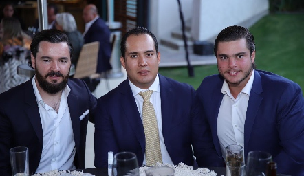  Luis Alberto Mahbub, Carlos Sánchez y Santiago Rosillo.