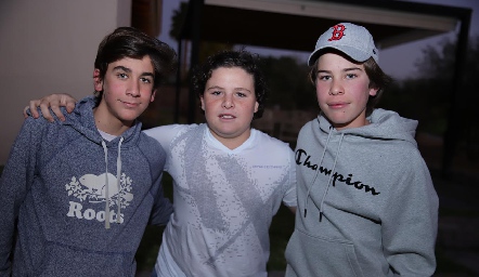  Daniel, Emilio y Agustín.