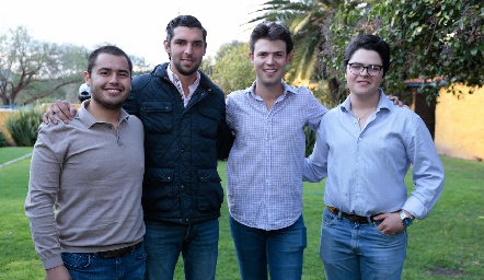  Jorge Álvarez, Jerónimo, Pablo y Álvaro Labastida.