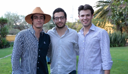  Juan Carlos Castillo, Rodrigo Michel y Pablo Labastida.