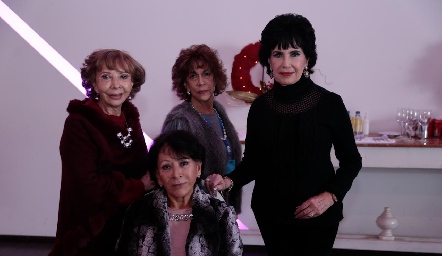  Carmelita Alonso, Lucero Rosillo, Lucy Stahl y Aída Martínez.