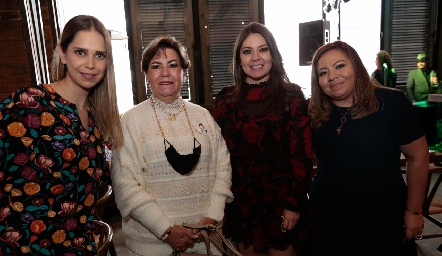  Liliana Jaques, Herlinda Jasso, Clara Navarro y Adaneli Alfaro.