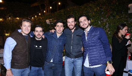 Gastón Lozano, Mauricio Mahbub, Gabriel Torres, Roberto Lozano y Eduardo Torre.