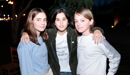  Cayetana, María y Anabella.
