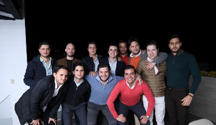  Amigos en su Cena Navideña.
