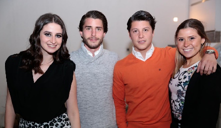  Fer Ruiz, Felipe Palau, Santiago González e Isa Córdoba.