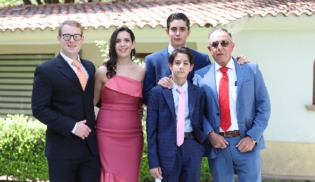  Ian Kruger, Natalia Rodríguez, Javier, Paulo y Javier Alcalde.