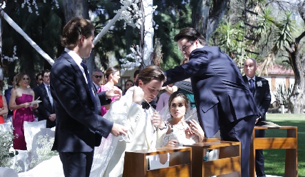  Tomás Alcalde, Pablo Herrera, Nuria Alcalde y Javier Herrera.