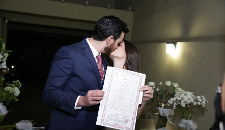 Recién casados.