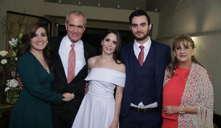  Gaby y Miguel Martínez, Guada Álvarez, Miguel Martínez y Luz María Mejía.