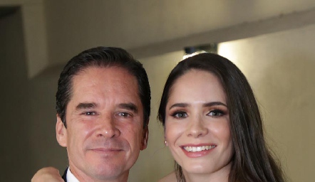  Miguel Álvarez con su hija Guada.