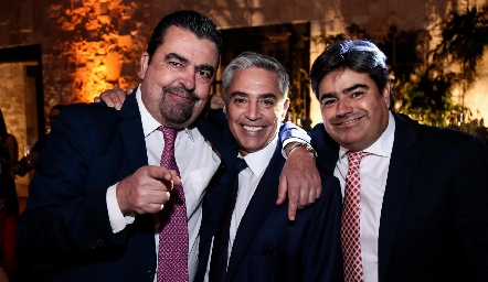 Javier Gómez, Gerardo Serrano y Paco Leos.