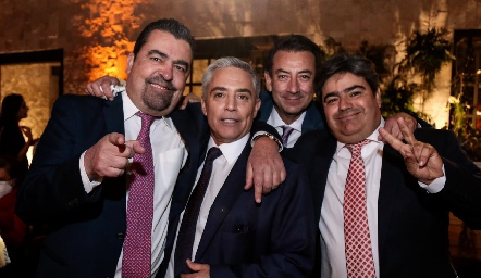  Javier Gómez, Gerardo Serrano, Polo Córdova y Paco Leos.