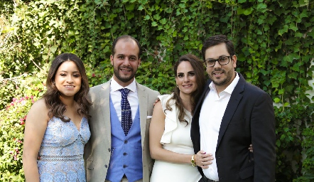  Estefanía López, Brohim Tanus, Jessica y Javier Medlich.