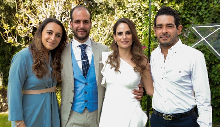  Cristina Martínez, Brohim Tanus, Jessica Medlich y Enrique Martínez.