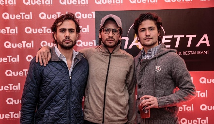  José Miguel Morales, Eduardo Cantú y Pollo Acevedo.