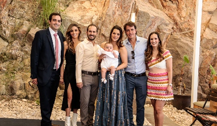   Rodrigo Aparicio, Gemma Loredo, José Martín Alba, Jessica Martín Alba, Javier Meade y Fabiola Martín Alba.