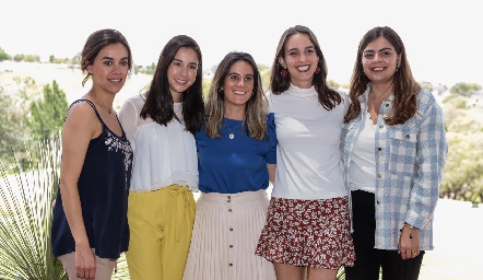  María Pía González, Teté Mancilla, María José Aranda, Ana Pau Fernández y María José Motilla.