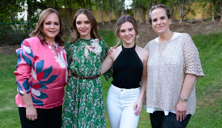  María José Veliz, María Malo, Mariana Álvarez y Claudia Rubín de Celis.