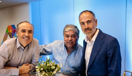 Alejandro Navarro, Gerardo Córdova y Marcelo de los Santos.