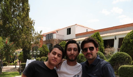  Enrique Perafán, Sebastián Ramírez y Fede Alcalde.