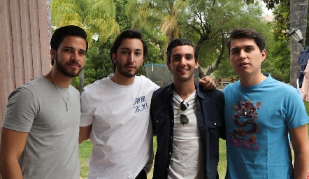  Luis Diego Reverte, Sebastián Ramírez, Elías Navarro y Santiago Perafán.