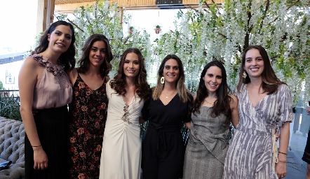  Alejandra Portales, María Pía González, Bárbara Portales, Luciana Rodríguez María José Aranda y Ana Pau Fernández.