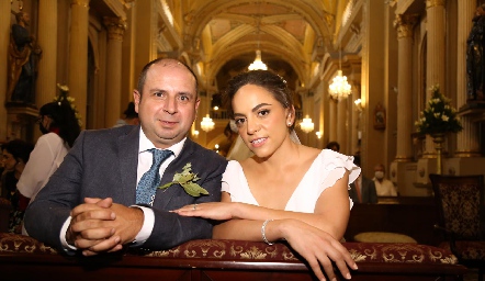  Boro Conde y Marcela Córdova ya son esposos.