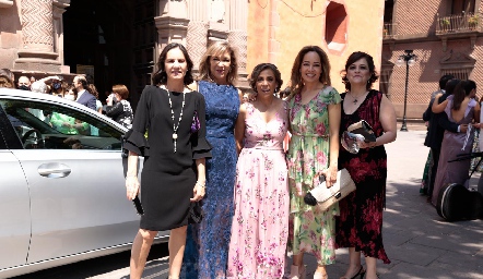 Ángeles Gutiérrez, Rosy Díaz Infante, Marcela Serna, Ana Luisa Acosta y Fabiola González.