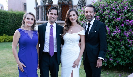  Pilar Márquez, Alejandro González, Estefanía y Jorge Gutiérrez.