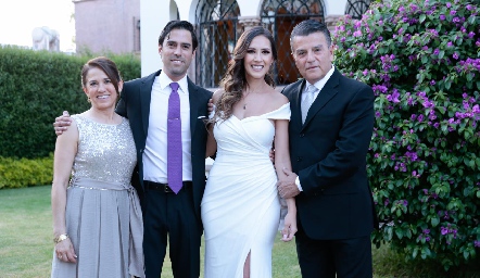  Lucía Rangel, Alejandro González, Estefanía Gutiérrez y Arturo González.