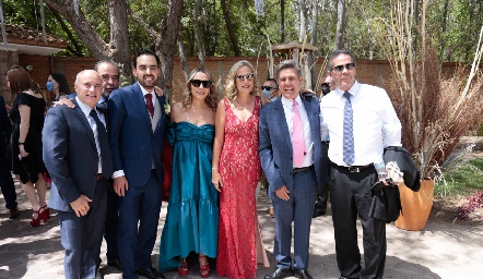 Tomás Alcalde, Jorge González, Rafa Olmos, Roxana Serna, Claudia Quiroz, Galo Galván y Alejandro Santibáñez.