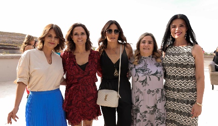  Verónica Malo, Fernanda Félix, Claudia Artolózaga, Cecilia Compean y María Esther Velázquez.