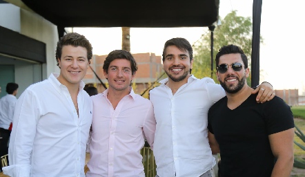  Gastón Lozano, Diego Cerecedo, Alejandro Pérez y Joe Lorca. 